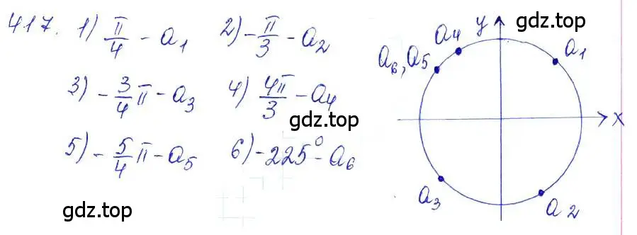 Решение 6. номер 417 (страница 125) гдз по алгебре 10-11 класс Алимов, Колягин, учебник