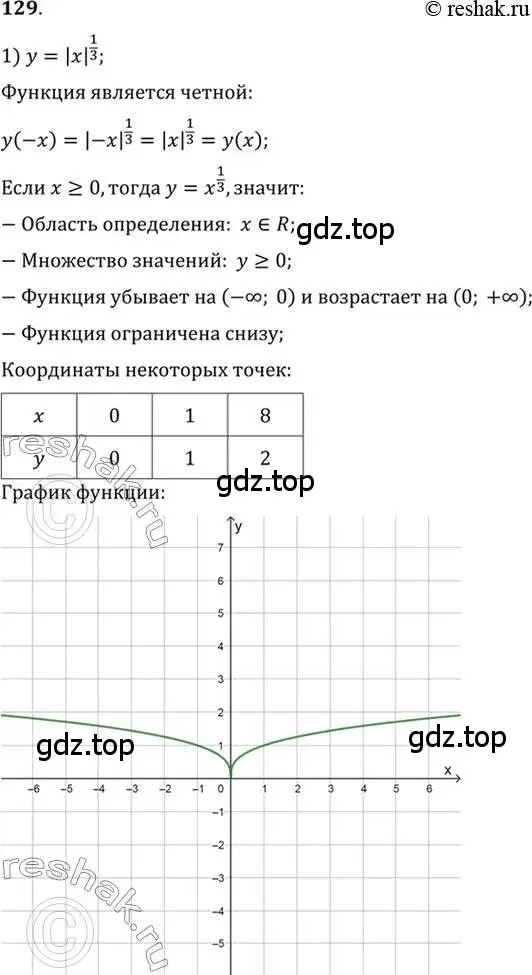 Решение 7. номер 129 (страница 47) гдз по алгебре 10-11 класс Алимов, Колягин, учебник