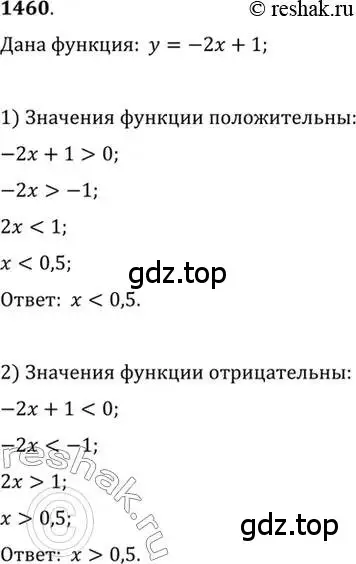 Решение 7. номер 1460 (страница 418) гдз по алгебре 10-11 класс Алимов, Колягин, учебник