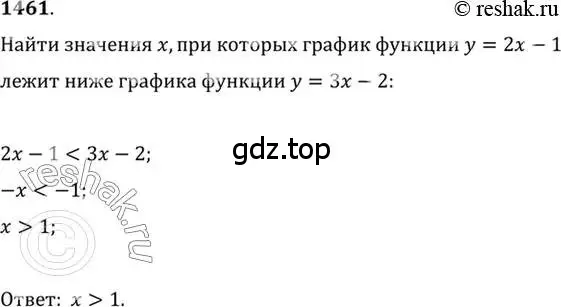 Решение 7. номер 1461 (страница 418) гдз по алгебре 10-11 класс Алимов, Колягин, учебник