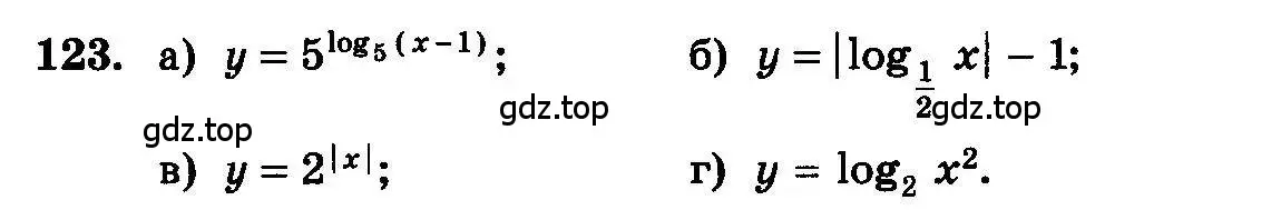 Условие номер 123 (страница 294) гдз по алгебре 10-11 класс Колмогоров, Абрамов, учебник