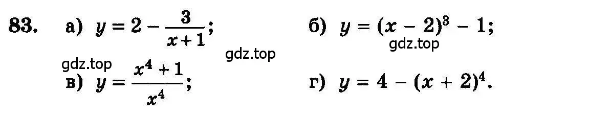 Условие номер 83 (страница 289) гдз по алгебре 10-11 класс Колмогоров, Абрамов, учебник