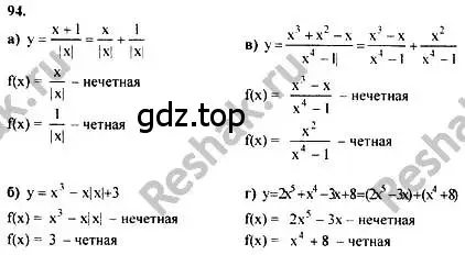 Решение номер 94 (страница 290) гдз по алгебре 10-11 класс Колмогоров, Абрамов, учебник