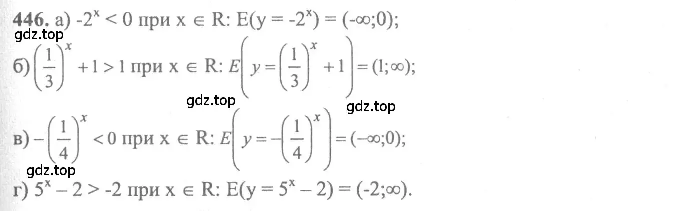 Решение 2. номер 446 (страница 227) гдз по алгебре 10-11 класс Колмогоров, Абрамов, учебник