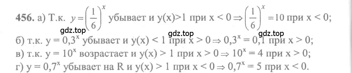 Решение 2. номер 456 (страница 228) гдз по алгебре 10-11 класс Колмогоров, Абрамов, учебник