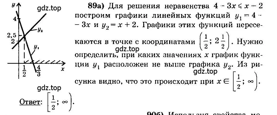 Решение 3. номер 89 (страница 290) гдз по алгебре 10-11 класс Колмогоров, Абрамов, учебник