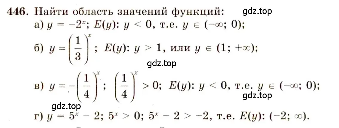 Решение 4. номер 446 (страница 227) гдз по алгебре 10-11 класс Колмогоров, Абрамов, учебник