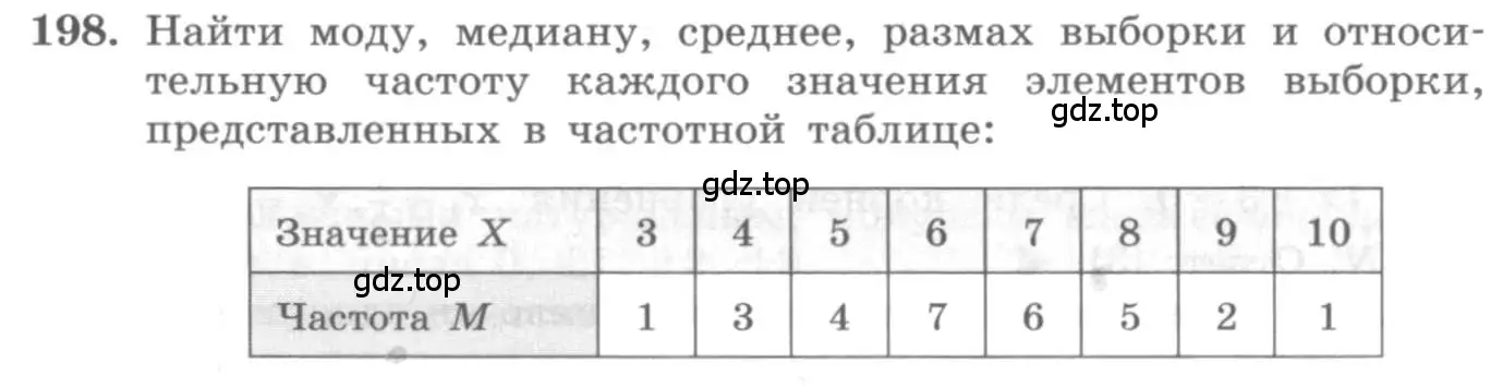 Условие номер 198 (страница 63) гдз по алгебре 10 класс Колягин, Шабунин, учебник