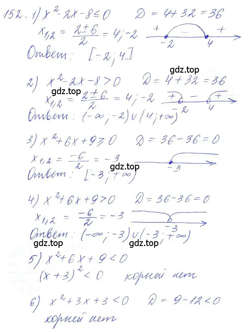 Решение 2. номер 152 (страница 48) гдз по алгебре 10 класс Колягин, Шабунин, учебник