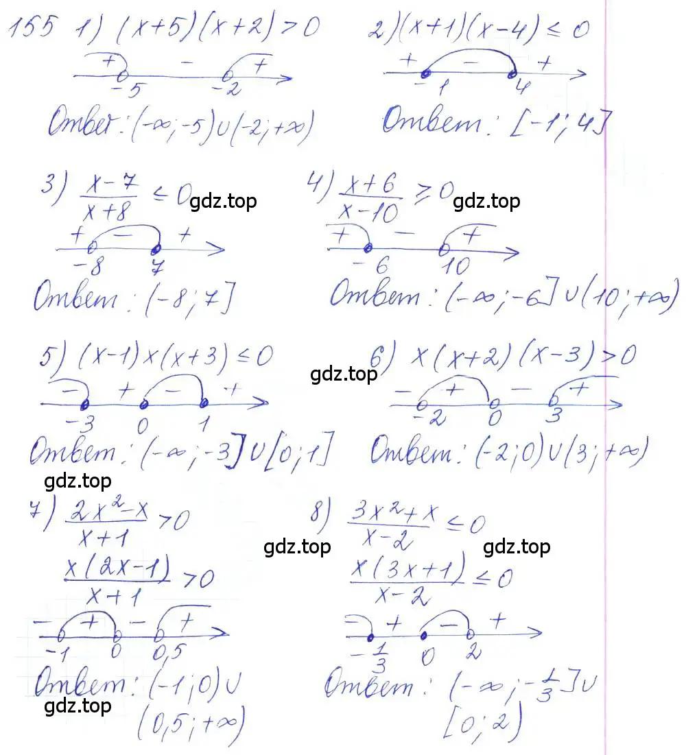 Решение 2. номер 155 (страница 49) гдз по алгебре 10 класс Колягин, Шабунин, учебник