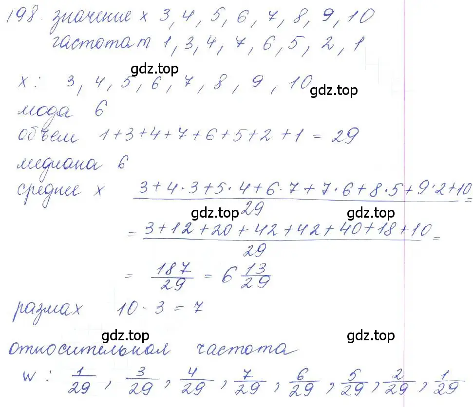 Решение 2. номер 198 (страница 63) гдз по алгебре 10 класс Колягин, Шабунин, учебник