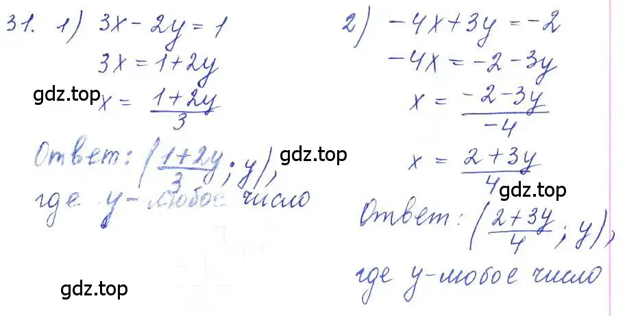 Решение 2. номер 31 (страница 16) гдз по алгебре 10 класс Колягин, Шабунин, учебник