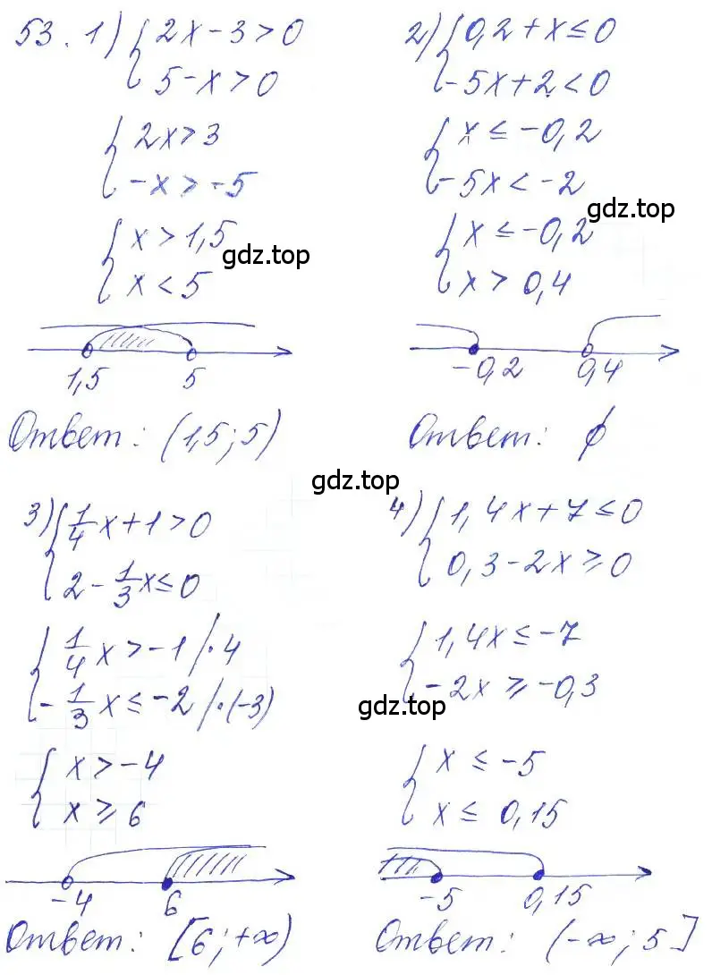 Решение 2. номер 53 (страница 22) гдз по алгебре 10 класс Колягин, Шабунин, учебник
