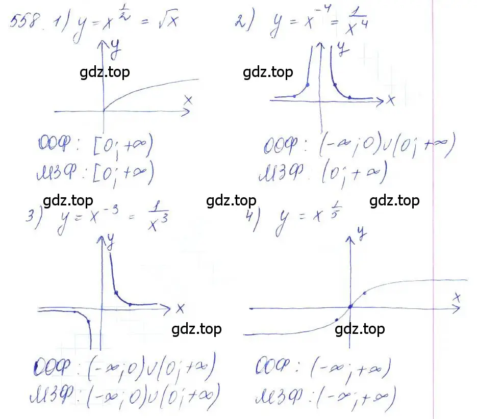 Решение 2. номер 558 (страница 183) гдз по алгебре 10 класс Колягин, Шабунин, учебник