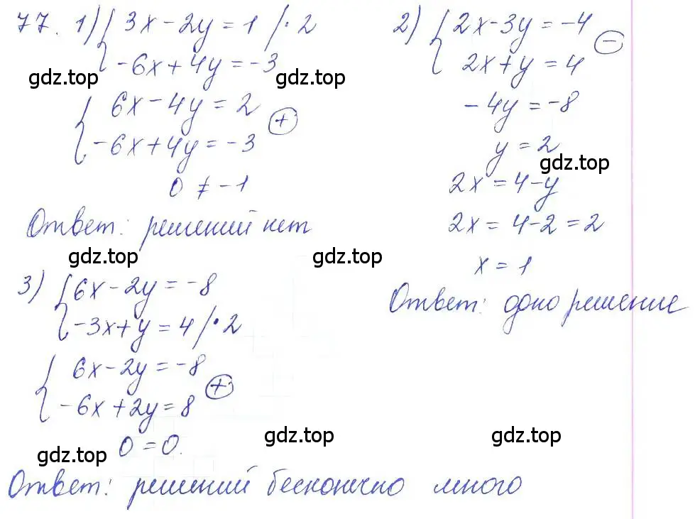Решение 2. номер 77 (страница 30) гдз по алгебре 10 класс Колягин, Шабунин, учебник