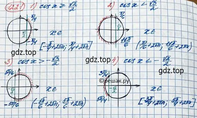 Решение 3. номер 1221 (страница 351) гдз по алгебре 10 класс Колягин, Шабунин, учебник
