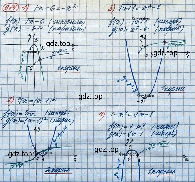 Решение 3. номер 614 (страница 207) гдз по алгебре 10 класс Колягин, Шабунин, учебник