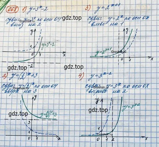 Решение 3. номер 668 (страница 225) гдз по алгебре 10 класс Колягин, Шабунин, учебник