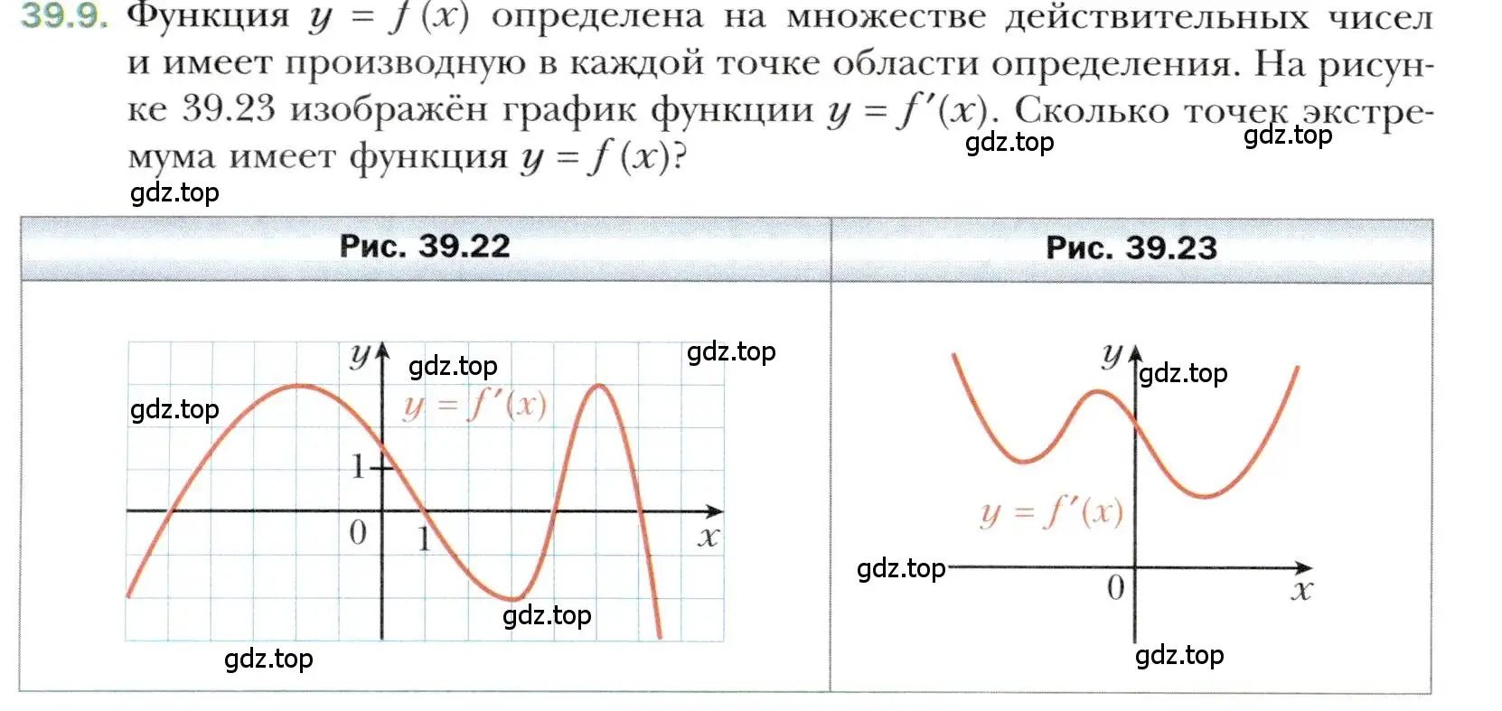 Условие номер 39.9 (страница 290) гдз по алгебре 10 класс Мерзляк, Номировский, учебник