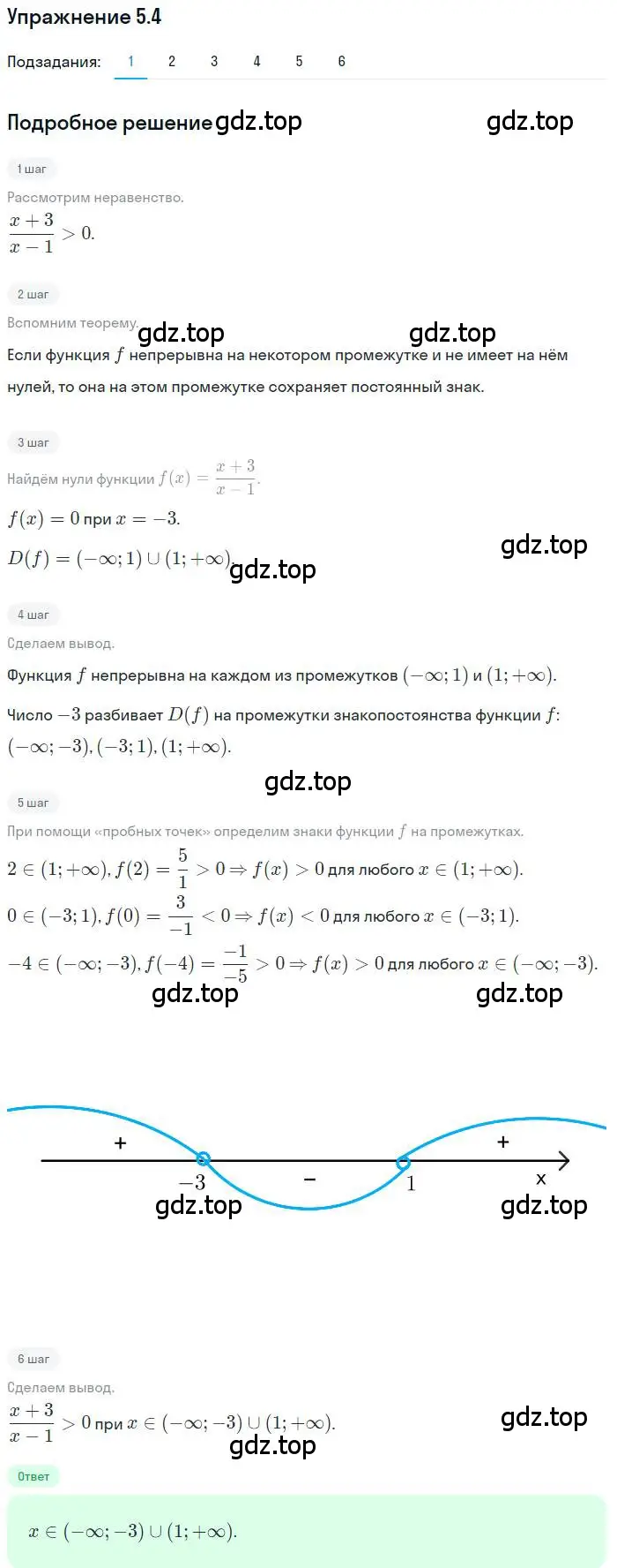 Решение номер 5.4 (страница 41) гдз по алгебре 10 класс Мерзляк, Номировский, учебник