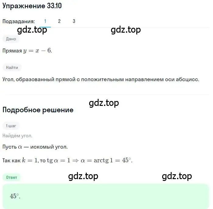 Решение номер 33.10 (страница 245) гдз по алгебре 10 класс Мерзляк, Номировский, учебник