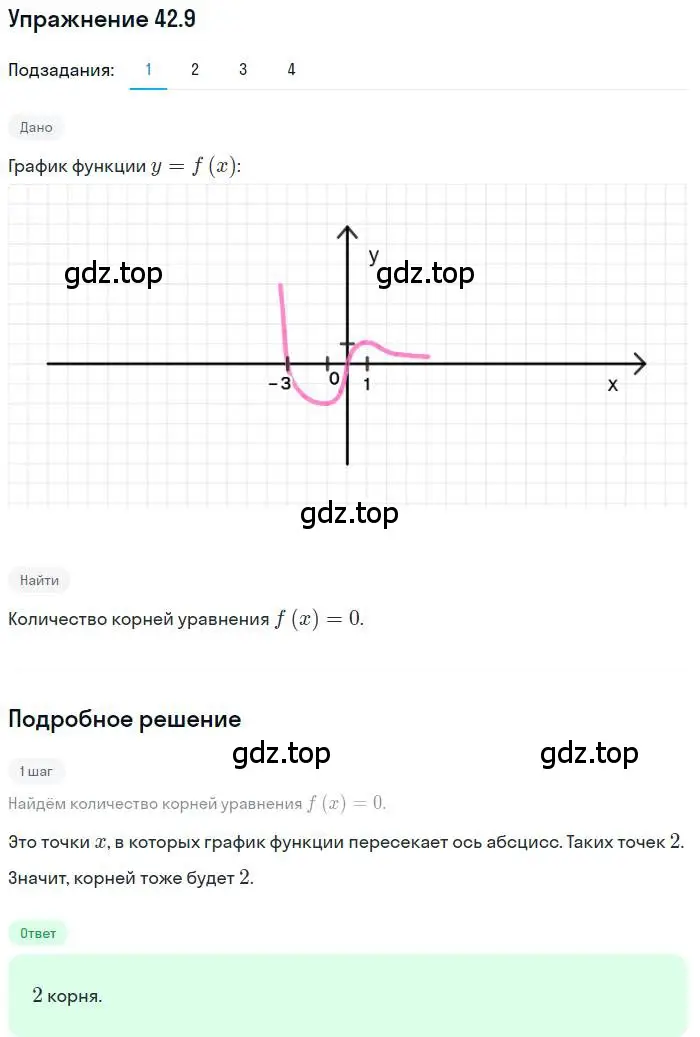 Решение номер 42.9 (страница 317) гдз по алгебре 10 класс Мерзляк, Номировский, учебник