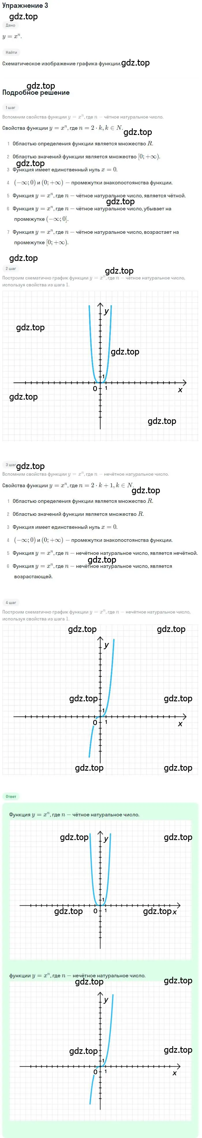 Решение номер 3 (страница 53) гдз по алгебре 10 класс Мерзляк, Номировский, учебник