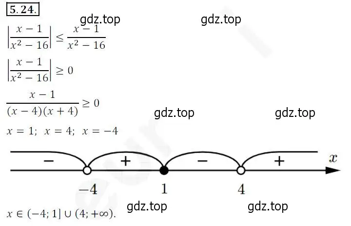 Решение 2. номер 5.24 (страница 44) гдз по алгебре 10 класс Мерзляк, Номировский, учебник