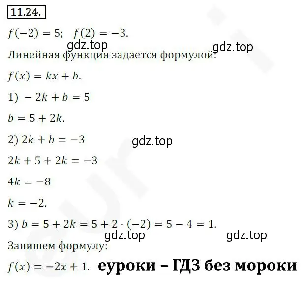 Решение 2. номер 11.24 (страница 96) гдз по алгебре 10 класс Мерзляк, Номировский, учебник