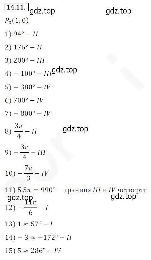 Решение 2. номер 14.11 (страница 115) гдз по алгебре 10 класс Мерзляк, Номировский, учебник