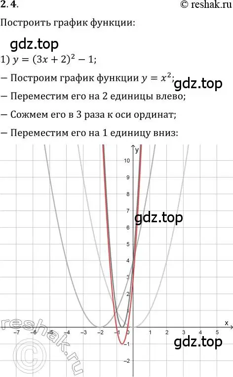 Решение 3. номер 2.4 (страница 20) гдз по алгебре 10 класс Мерзляк, Номировский, учебник