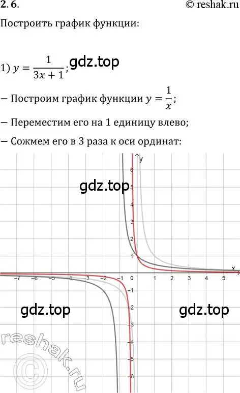 Решение 3. номер 2.6 (страница 20) гдз по алгебре 10 класс Мерзляк, Номировский, учебник