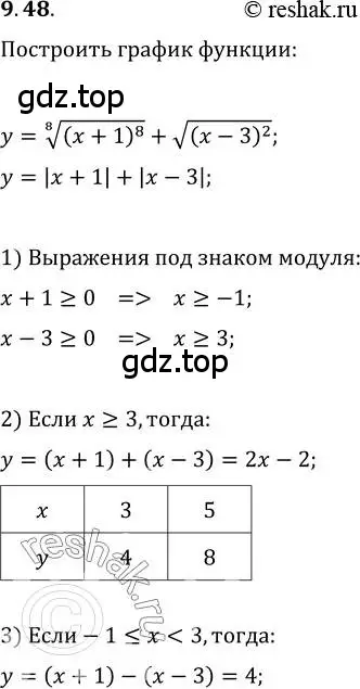 Решение 3. номер 9.48 (страница 79) гдз по алгебре 10 класс Мерзляк, Номировский, учебник