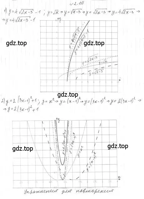Решение 4. номер 2.10 (страница 20) гдз по алгебре 10 класс Мерзляк, Номировский, учебник