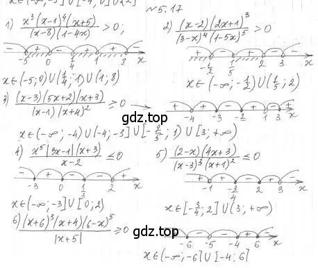 Решение 4. номер 5.17 (страница 43) гдз по алгебре 10 класс Мерзляк, Номировский, учебник