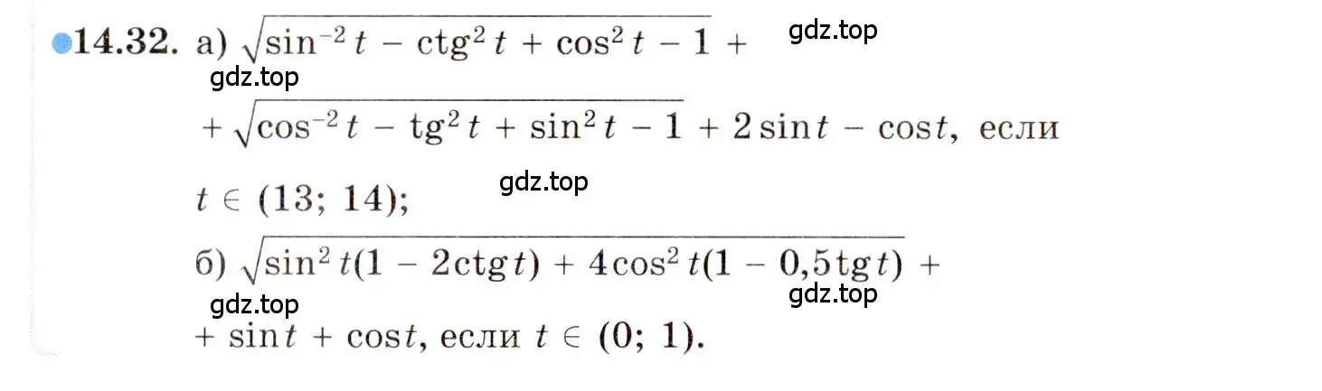 Условие номер 14.32 (страница 98) гдз по алгебре 10 класс Мордкович, Семенов, задачник 2 часть