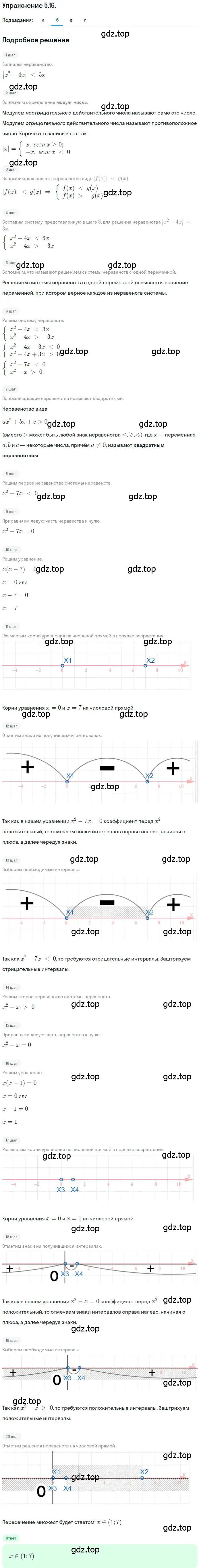 Решение номер 5.16 (страница 37) гдз по алгебре 10 класс Мордкович, Семенов, задачник 2 часть