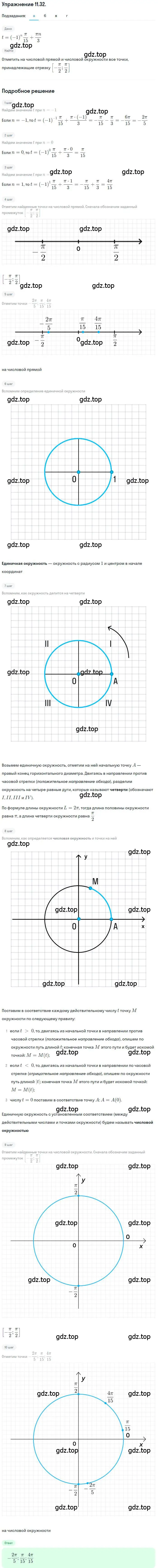 Решение номер 11.32 (страница 84) гдз по алгебре 10 класс Мордкович, Семенов, задачник 2 часть