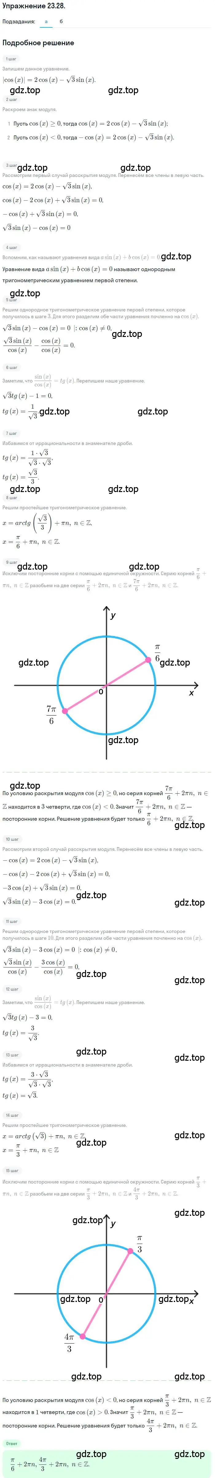Решение номер 23.28 (страница 148) гдз по алгебре 10 класс Мордкович, Семенов, задачник 2 часть