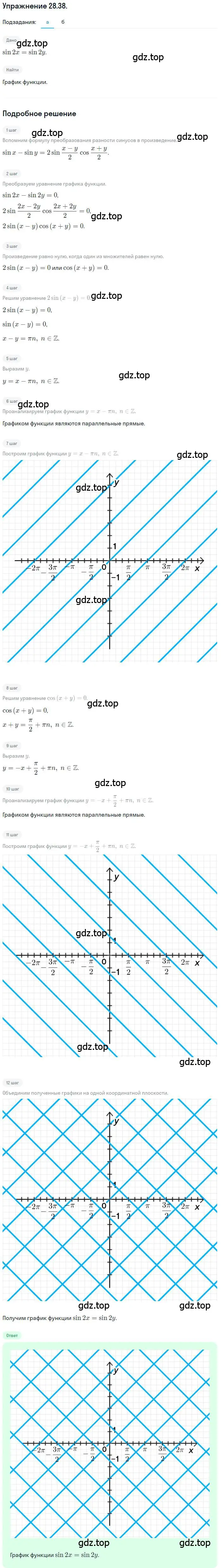 Решение номер 28.38 (страница 178) гдз по алгебре 10 класс Мордкович, Семенов, задачник 2 часть