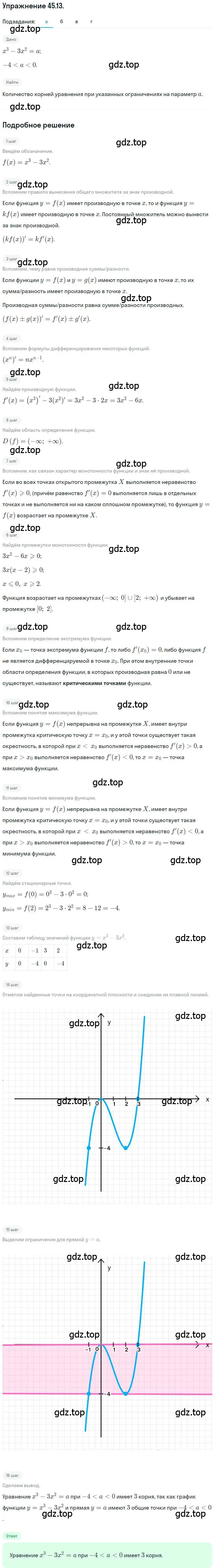 Решение номер 45.13 (страница 279) гдз по алгебре 10 класс Мордкович, Семенов, задачник 2 часть