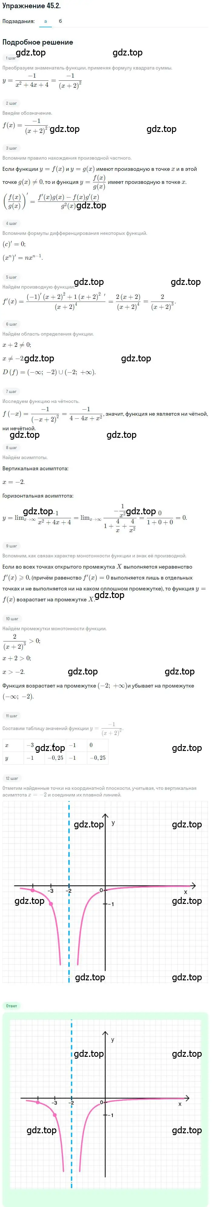 Решение номер 45.2 (страница 278) гдз по алгебре 10 класс Мордкович, Семенов, задачник 2 часть