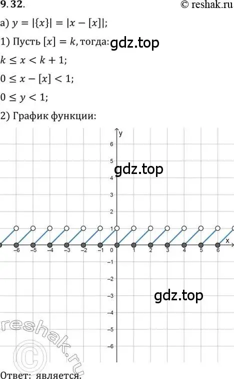 Решение 2. номер 9.32 (страница 72) гдз по алгебре 10 класс Мордкович, Семенов, задачник 2 часть