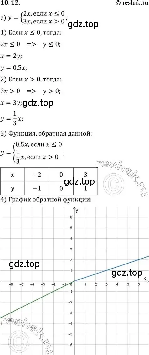 Решение 2. номер 10.12 (страница 75) гдз по алгебре 10 класс Мордкович, Семенов, задачник 2 часть