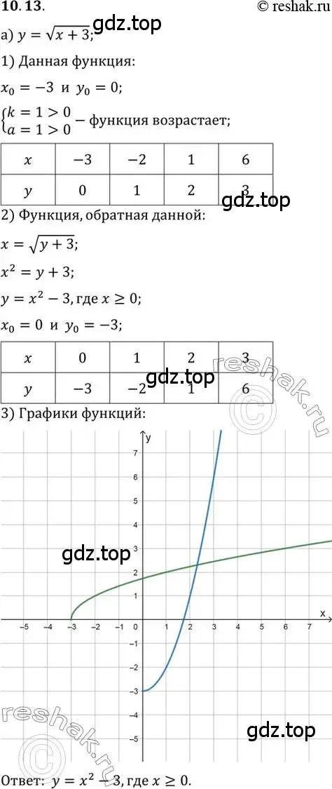 Решение 2. номер 10.13 (страница 76) гдз по алгебре 10 класс Мордкович, Семенов, задачник 2 часть