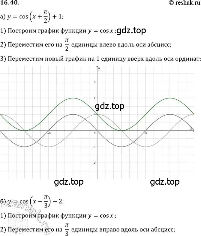 Решение 2. номер 16.40 (страница 106) гдз по алгебре 10 класс Мордкович, Семенов, задачник 2 часть