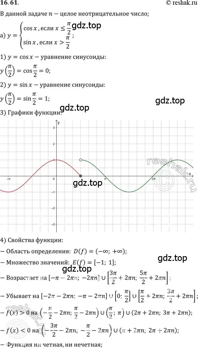 Решение 2. номер 16.61 (страница 109) гдз по алгебре 10 класс Мордкович, Семенов, задачник 2 часть