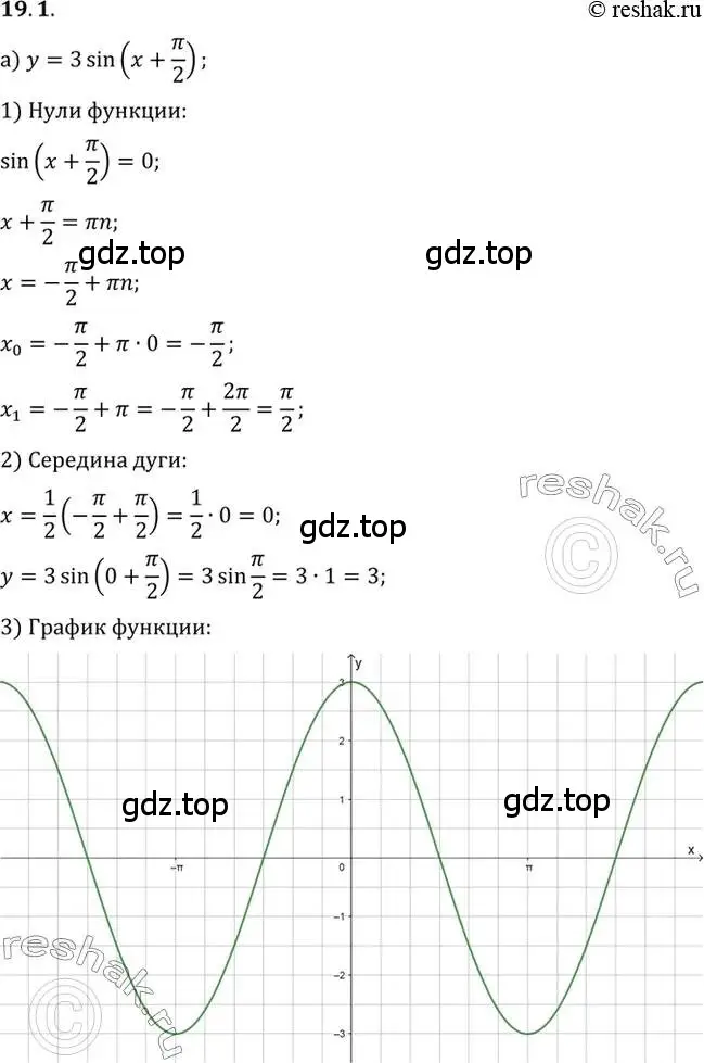 Решение 2. номер 19.1 (страница 120) гдз по алгебре 10 класс Мордкович, Семенов, задачник 2 часть