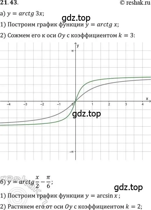 Решение 2. номер 21.43 (страница 133) гдз по алгебре 10 класс Мордкович, Семенов, задачник 2 часть