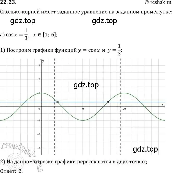 Решение 2. номер 22.23 (страница 139) гдз по алгебре 10 класс Мордкович, Семенов, задачник 2 часть